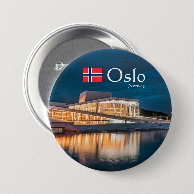 Oslo Opera House Button (Front & Back)