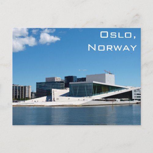 Oslo Opera House In Norway On A Summer Day Postcard