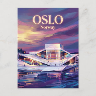 Oslo Opera House Norway Postcard