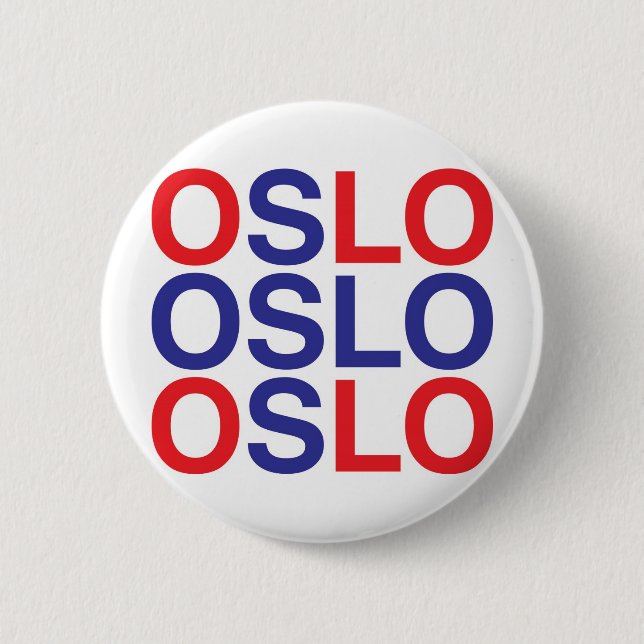 OSLO PINBACK BUTTON (Front)