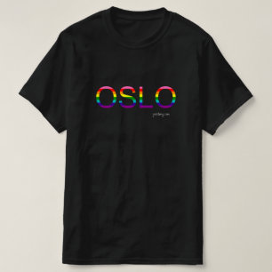 Oslo Pride T-shirt   Gay Rainbow Flag