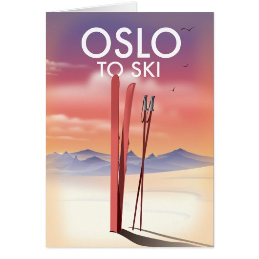 Oslo To Ski Cards (Front)