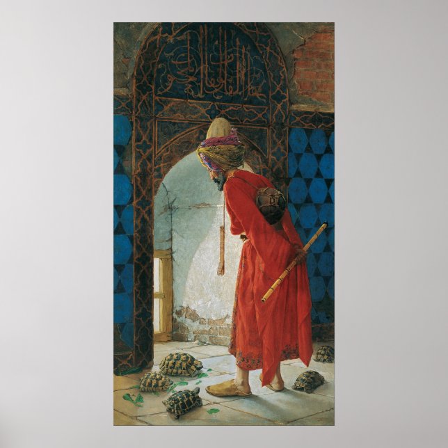 Osman Hamdi Bey The Tortoise Trainer Poster (Front)
