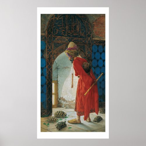 Osman Hamdi Bey The Tortoise Trainer Poster