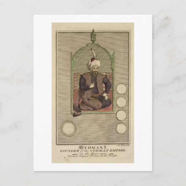 Osman I (1259-1326) founder of the Ottoman Empire Postcard (Front)