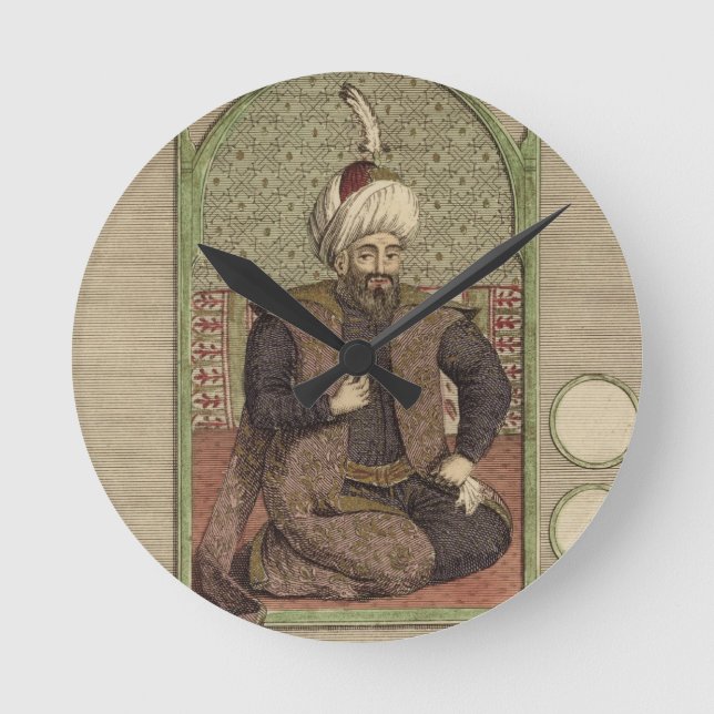 Osman I (1259-1326) founder of the Ottoman Empire Round Clock (Front)