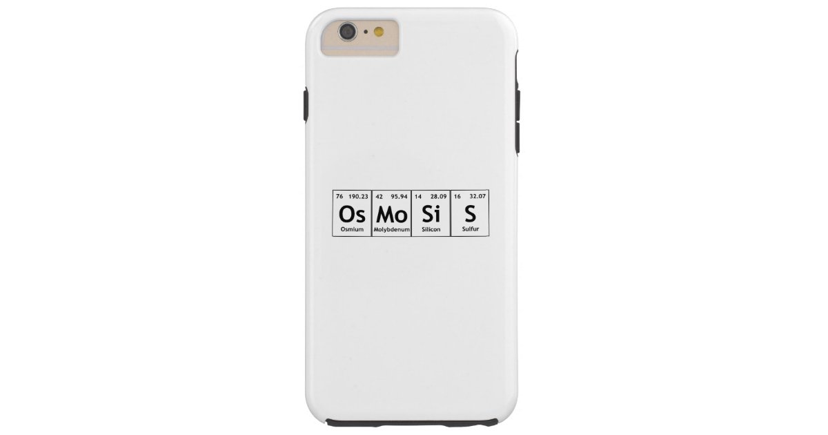 Osmosis Periodic Table Elements Word Chemistry Case Mate Iphone Case Zazzle Com