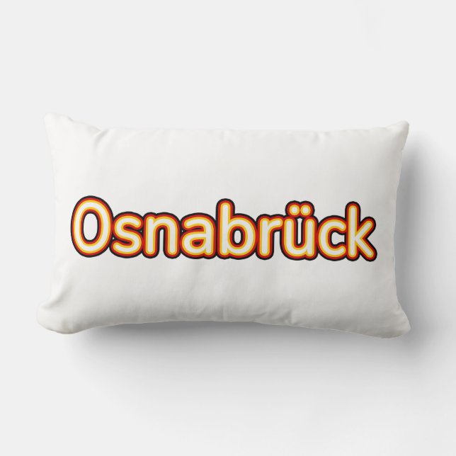 Osnabrück Deutschland Germany Lumbar Pillow (Front)