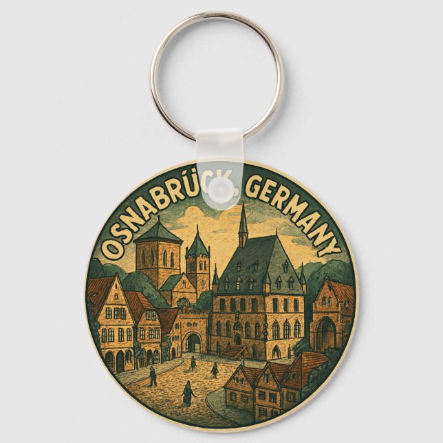 Osnabrück Germany City Hall Keychain (Front)