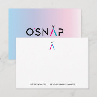 O'Snap Ambassador Note Thank You Card