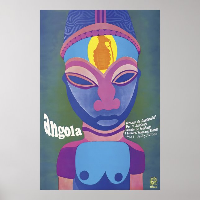 OSPAAAL Poster Day of Solidarity with Angola (Front)