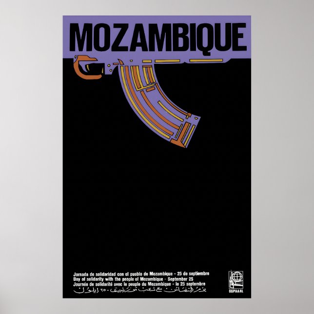 OSPAAAL Poster Day of Solidarity with Mozambique (Front)