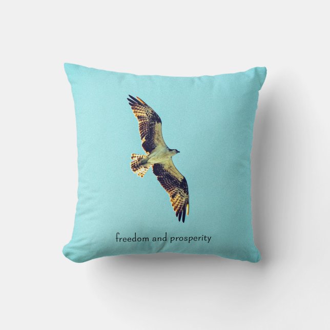 Osprey art throw pillow (Front)