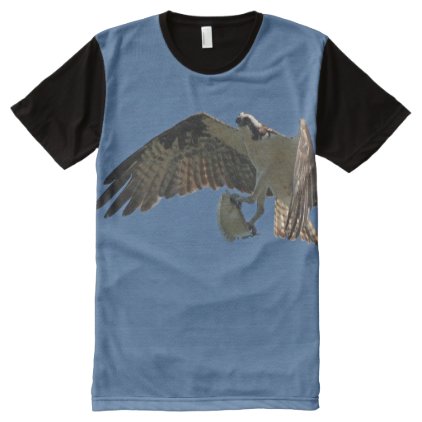 Osprey Bird Fish Animals Wildlife Flying T-Shirt