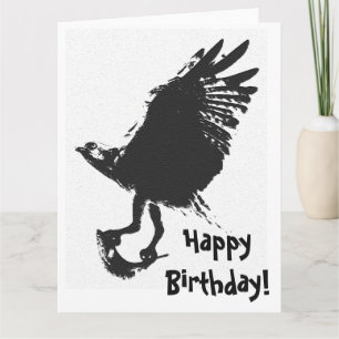 Osprey Bird & Fish Birthday Greeting Card