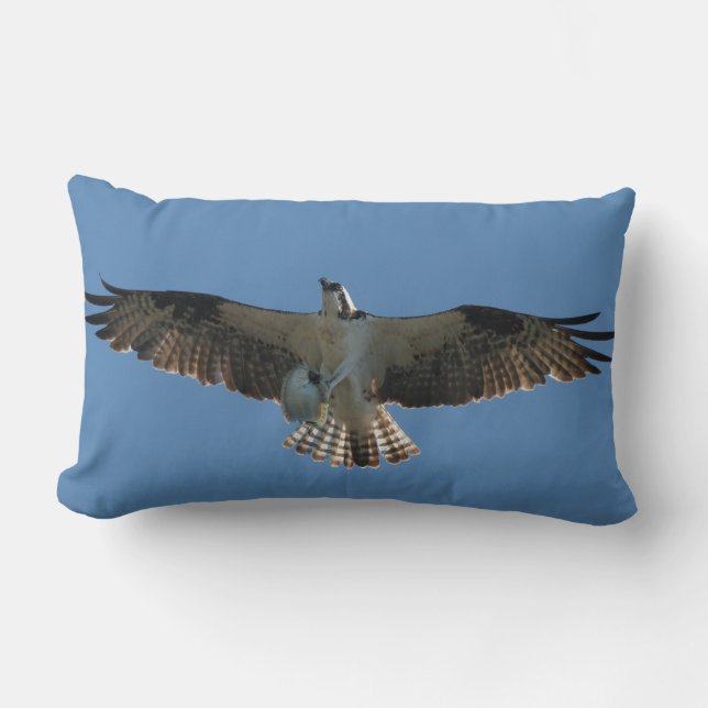 Osprey Bird Fish Wildlife Animal Throw Pillow (Front)