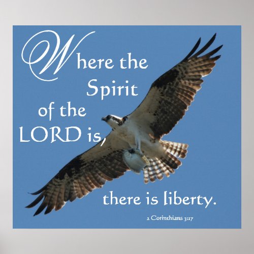 Osprey Bird Spirit of the LORD Print
