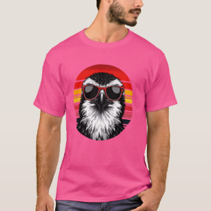 Osprey Bird Sunglasses Sunset Retro Style Vintage T-Shirt