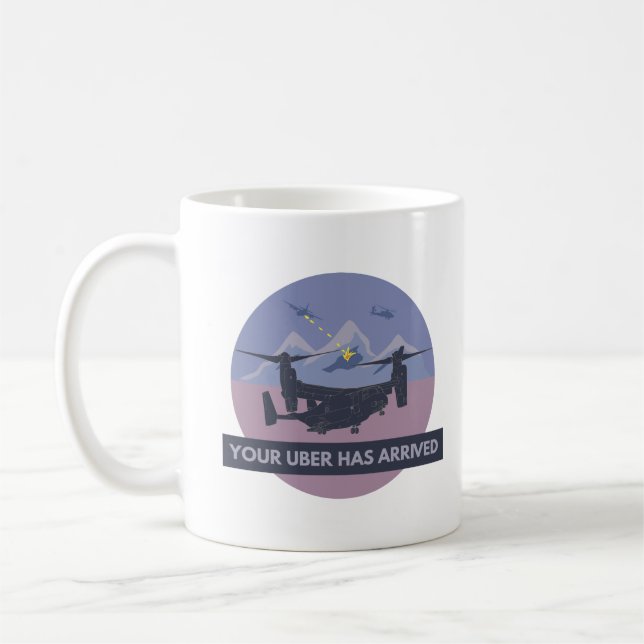 Osprey Convertiplane Aircraft Coffee Mug (Left)