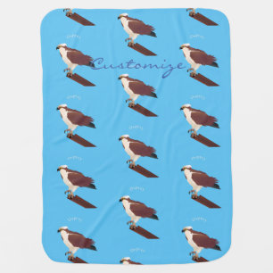 Osprey Hawk Raptor Thunder_Cove Baby Blanket