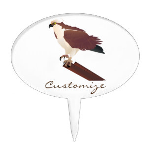 Osprey Hawk Raptor Thunder_Cove Cake Topper