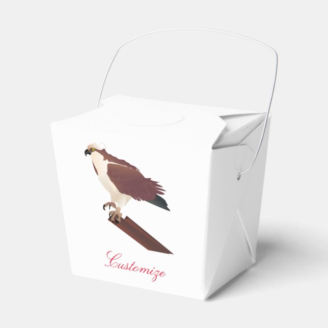 Osprey Hawk Raptor Thunder_Cove Favor Boxes (Front Side)