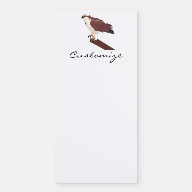 Osprey Hawk Raptor Thunder_Cove Magnetic Notepad (Front)