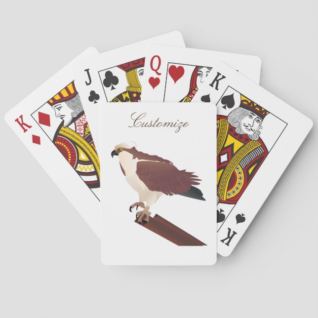 Osprey Hawk Raptor Thunder_Cove Poker Cards (Back)