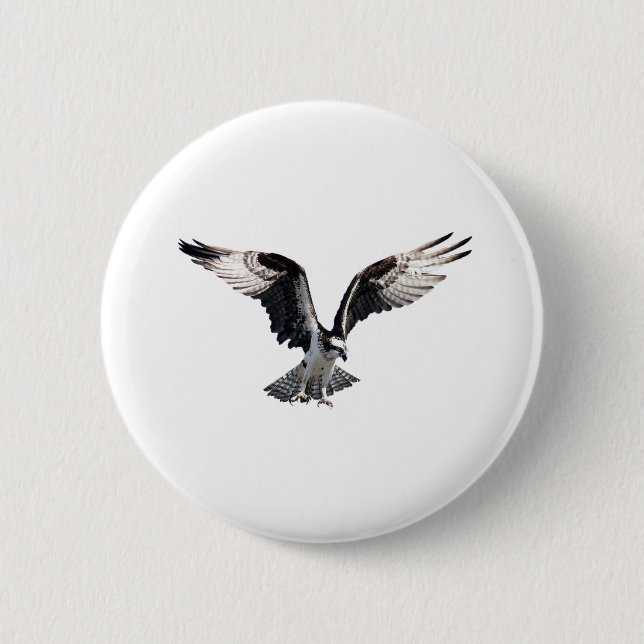 Osprey in Flight Button (Front)