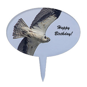 Osprey in flight cake topper