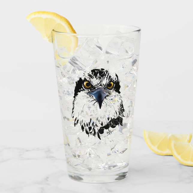Osprey King of Birds Illustration Glass (Front Ice)