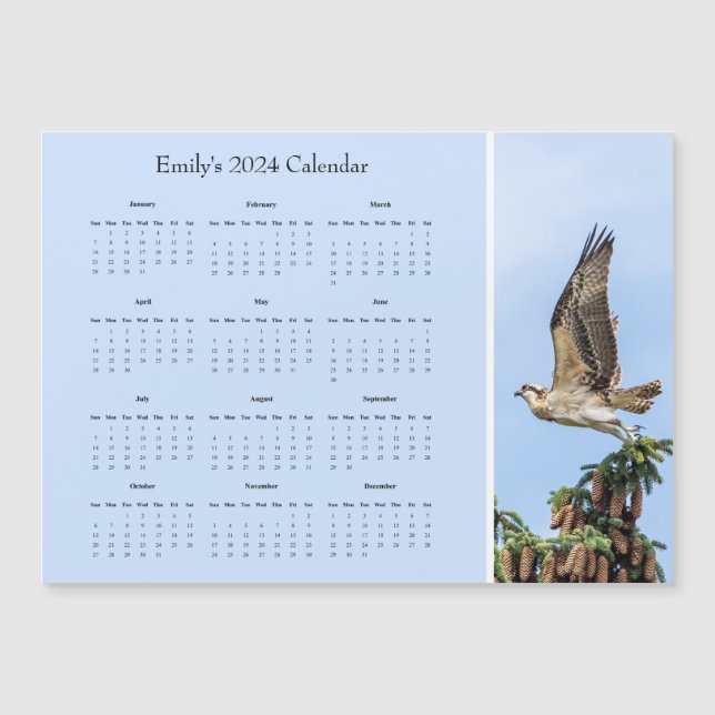 Osprey - Personalize full year 2024 calendar (Front)