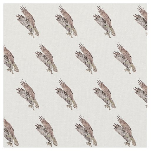 Osprey with a fish fabric
