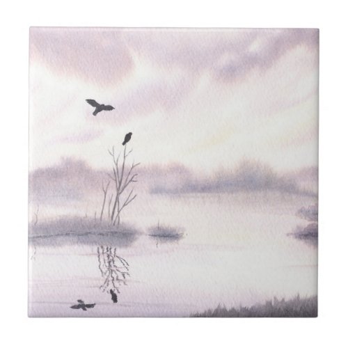 Ospreys at Dawn Tile