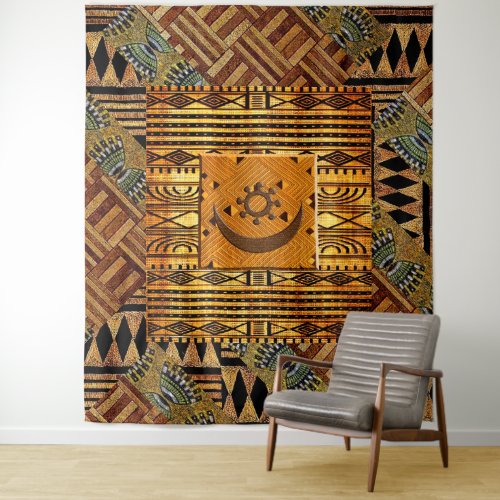 OSRAM NE NSOROMA Tribal Motif Pattern  Tapestry