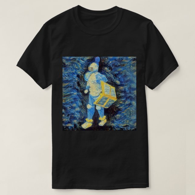 OSRS Rune Armor Knight Starry Night art   T-Shirt (Design Front)