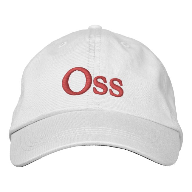 Oss Embroidered Baseball Cap (Front)