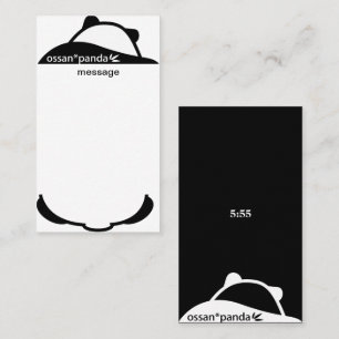ossan*panda bear message business card