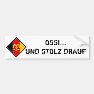 OSSI...AND STOLZ BUMPER STICKER