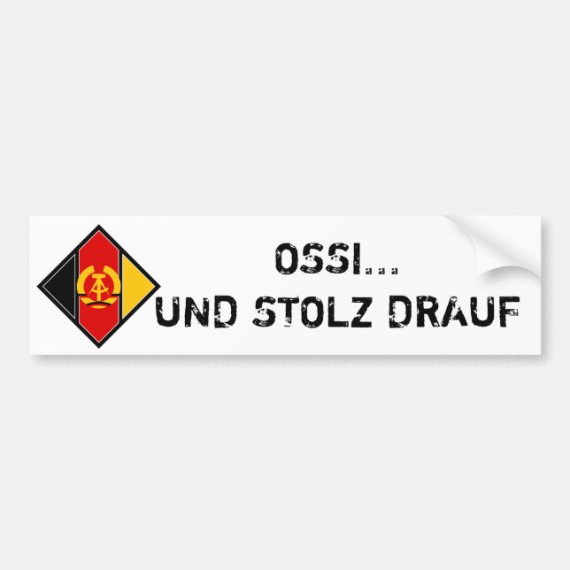 OSSI...AND STOLZ BUMPER STICKER (Front)