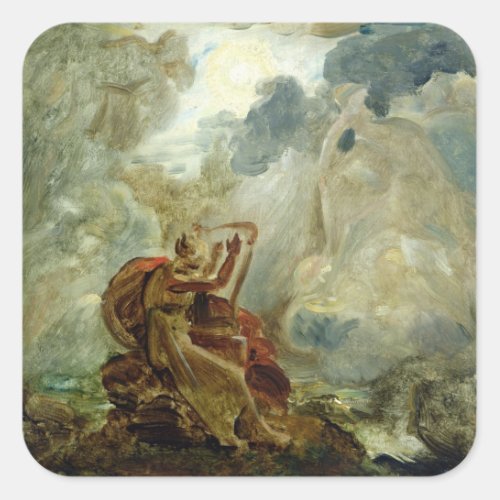 Ossian Conjures Up the Spirits Square Sticker