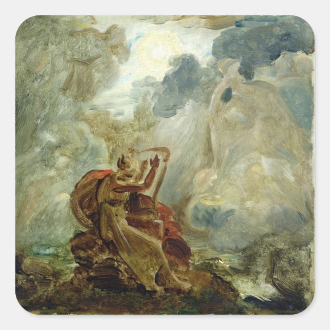 Ossian Conjures Up the Spirits Square Sticker (Front)