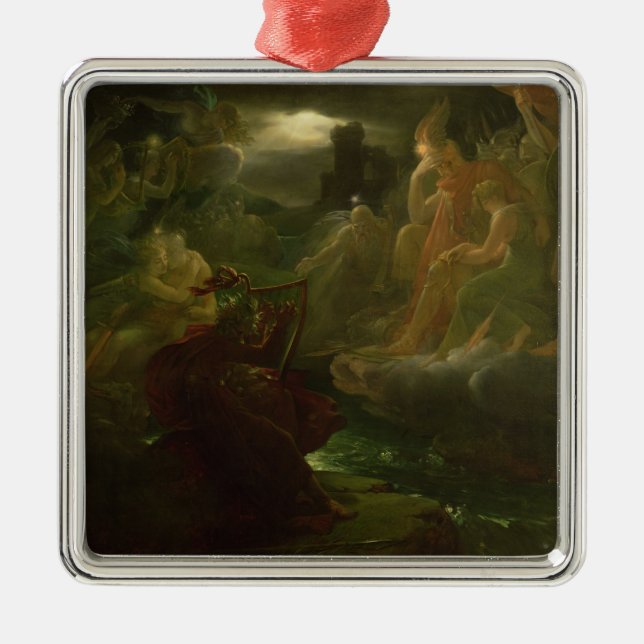 Ossian Conjuring up the Spirits of the River Metal Ornament (Front)