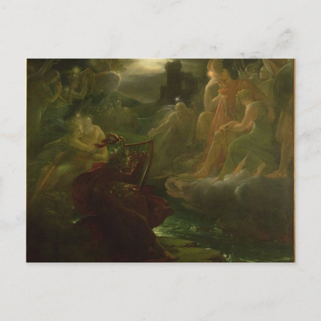 Ossian Conjuring up the Spirits of the River Postcard (Front)