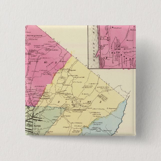 Ossining, Sparta Pinback Button (Front)
