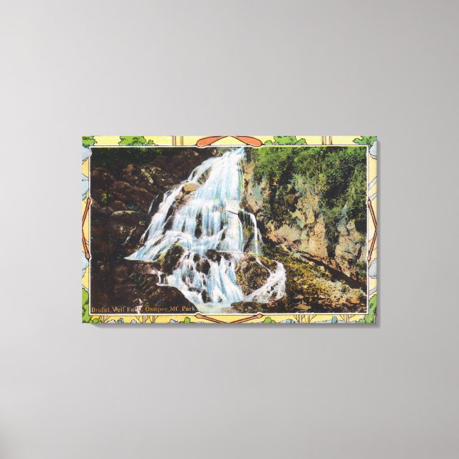 Ossipee Mountain Park View of Bridal Veil Canvas Print (Front)