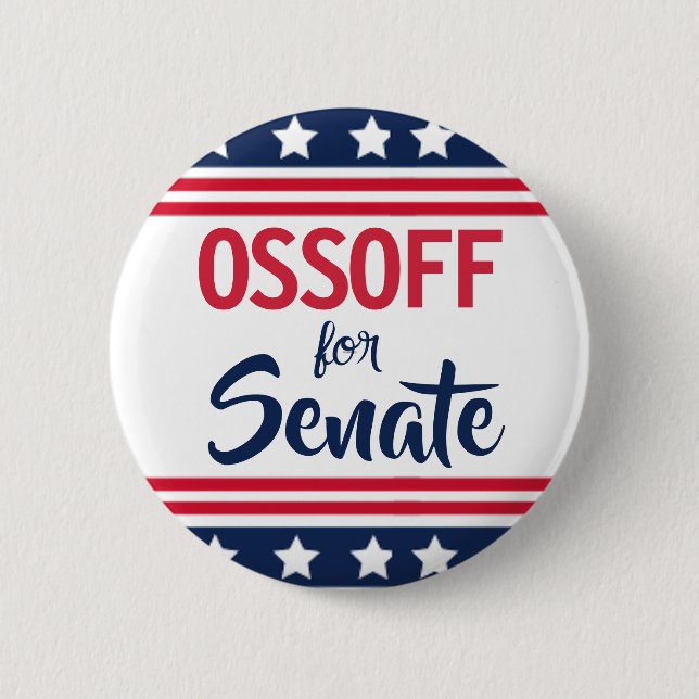 Ossoff for Senate Campaign  Button (Front)