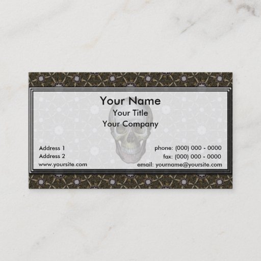 Customizable Ossuario Business Card
