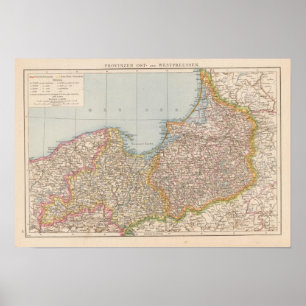 Ost u Westpreussen, East and West Prussia Poster
