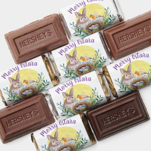 Ostara Bunny Bird Nest Greenery Spring Equinox Hershey's Miniatures (Assorted)